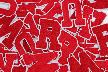 2.5" Chenille Letters