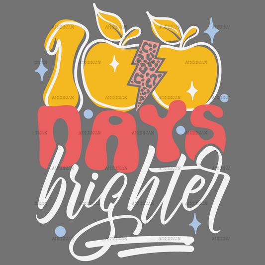 100 Days Brighter Apples-2 DTF Transfer