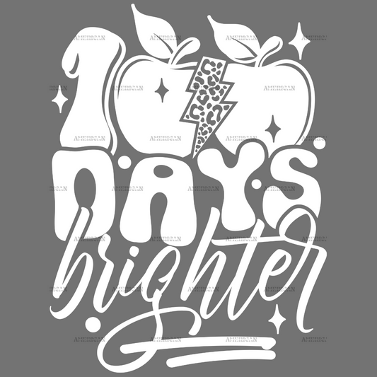 100 Days Brighter Apples-3 DTF Transfer