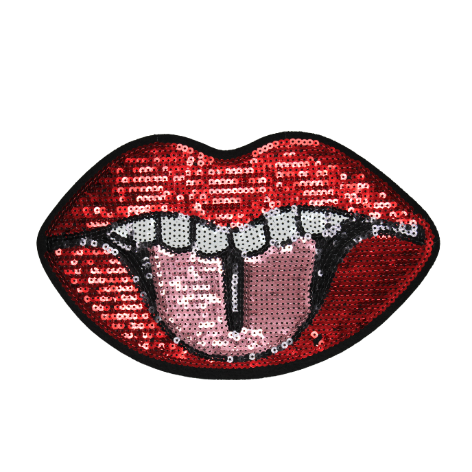Red Lips Patch (Large/Sequin) – American HTV Supply - Dallas