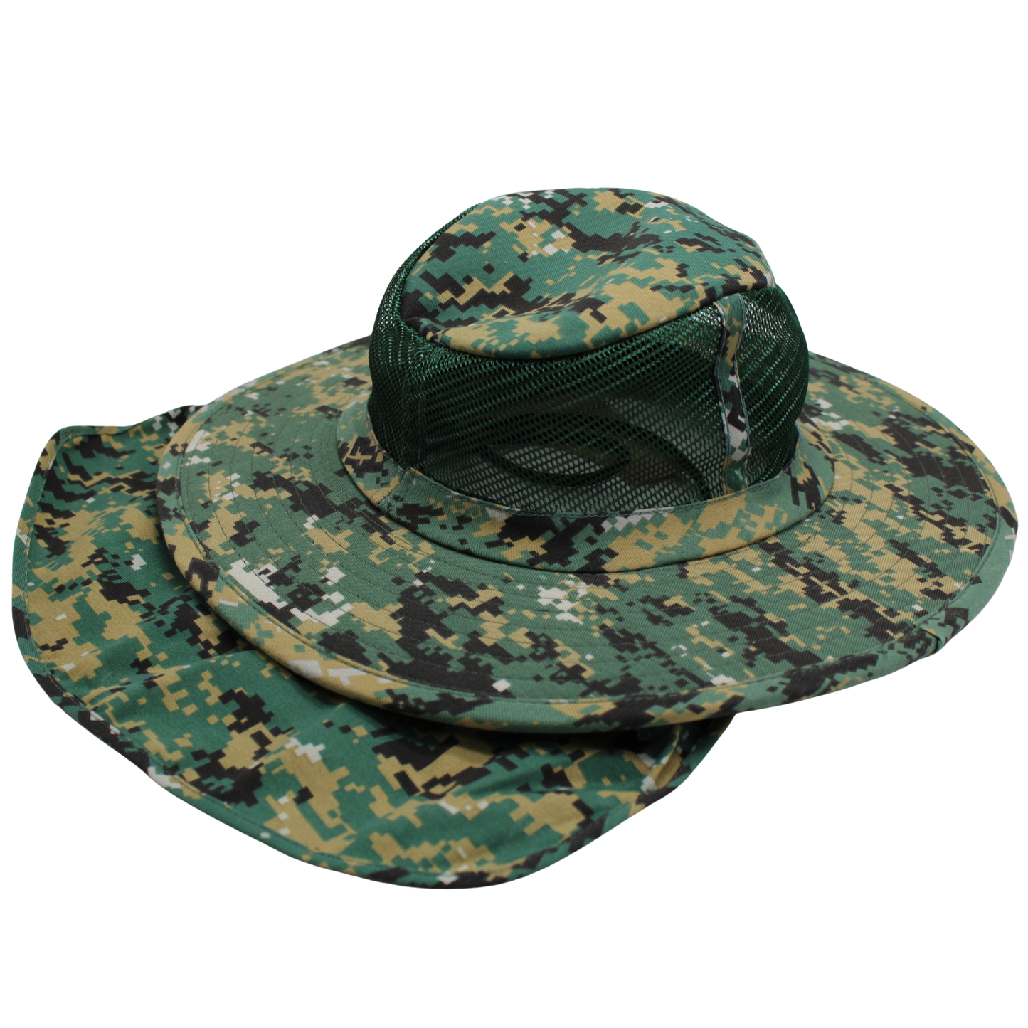 Camo Sun Hats with Neck Flap