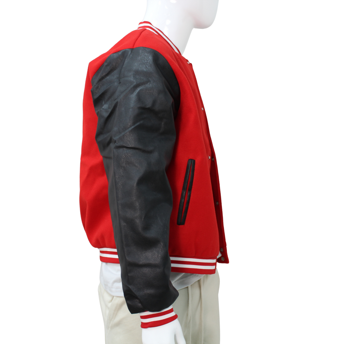 Adult Letterman Jacket with Leather Arm