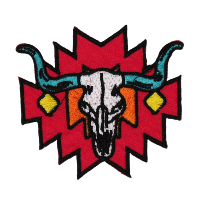 Bull Azetc Aztec Bull Skull Patch (Small/Embroidery) – American HTV Supply - Dallas