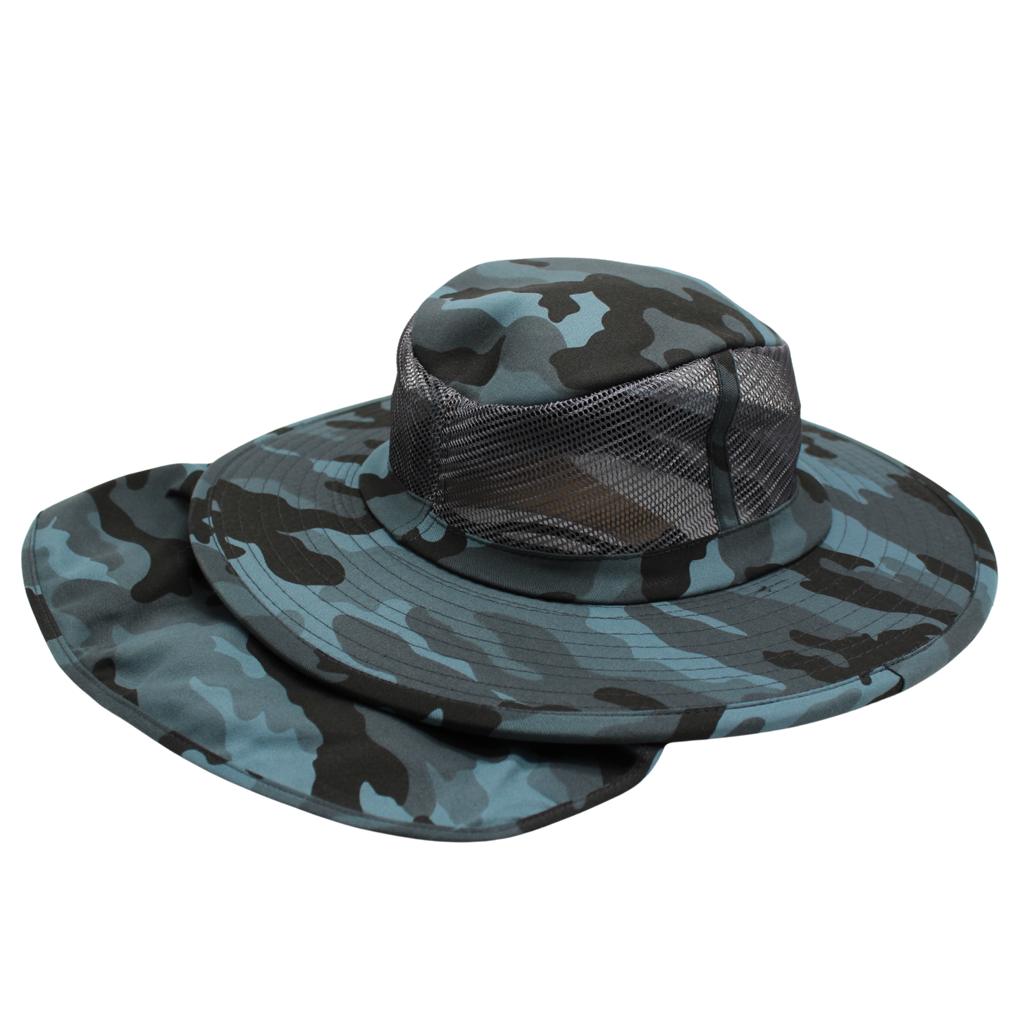 Camo Sun Hats with Neck Flap