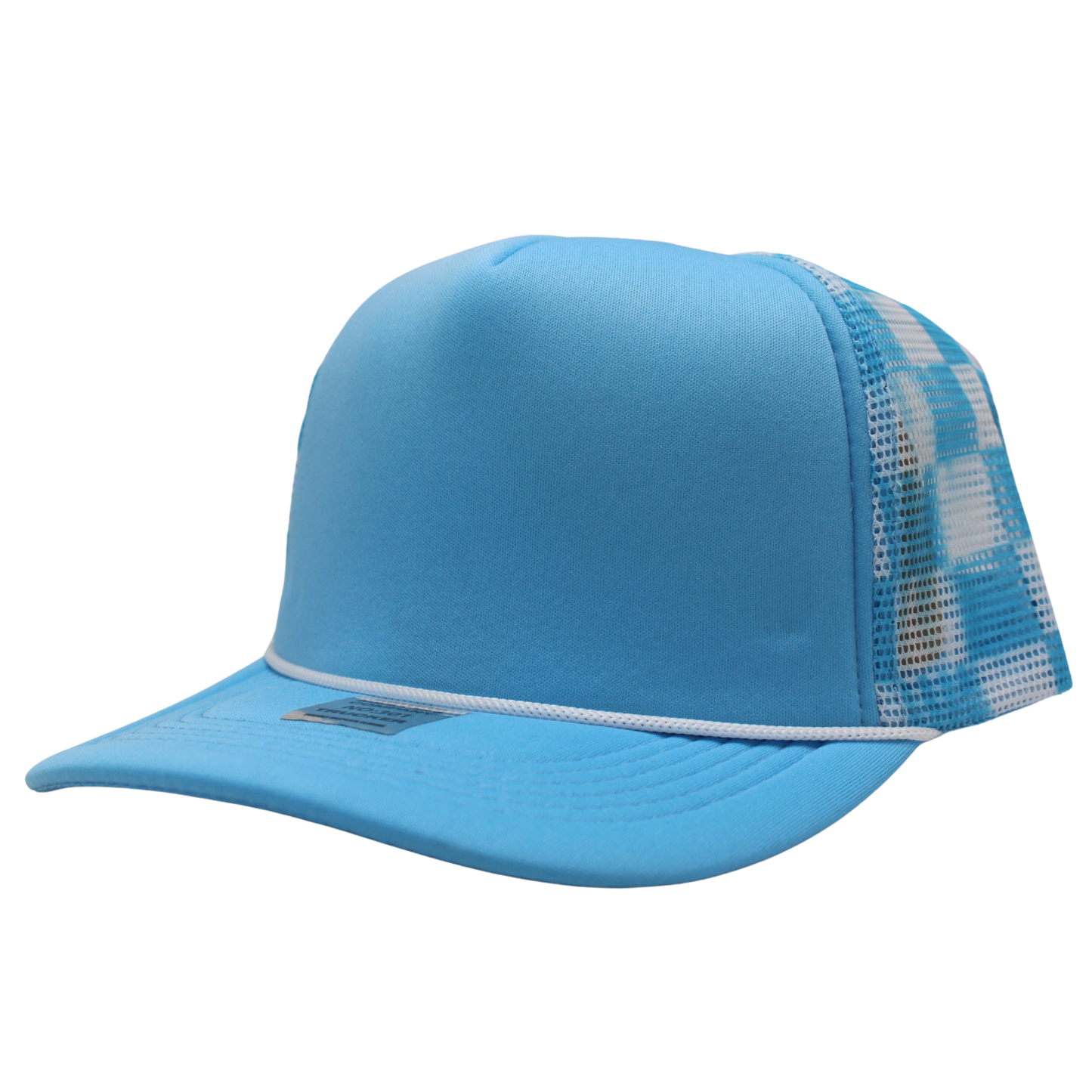 Checkered Trucker Cap Polyester Foam Front 5 Panel