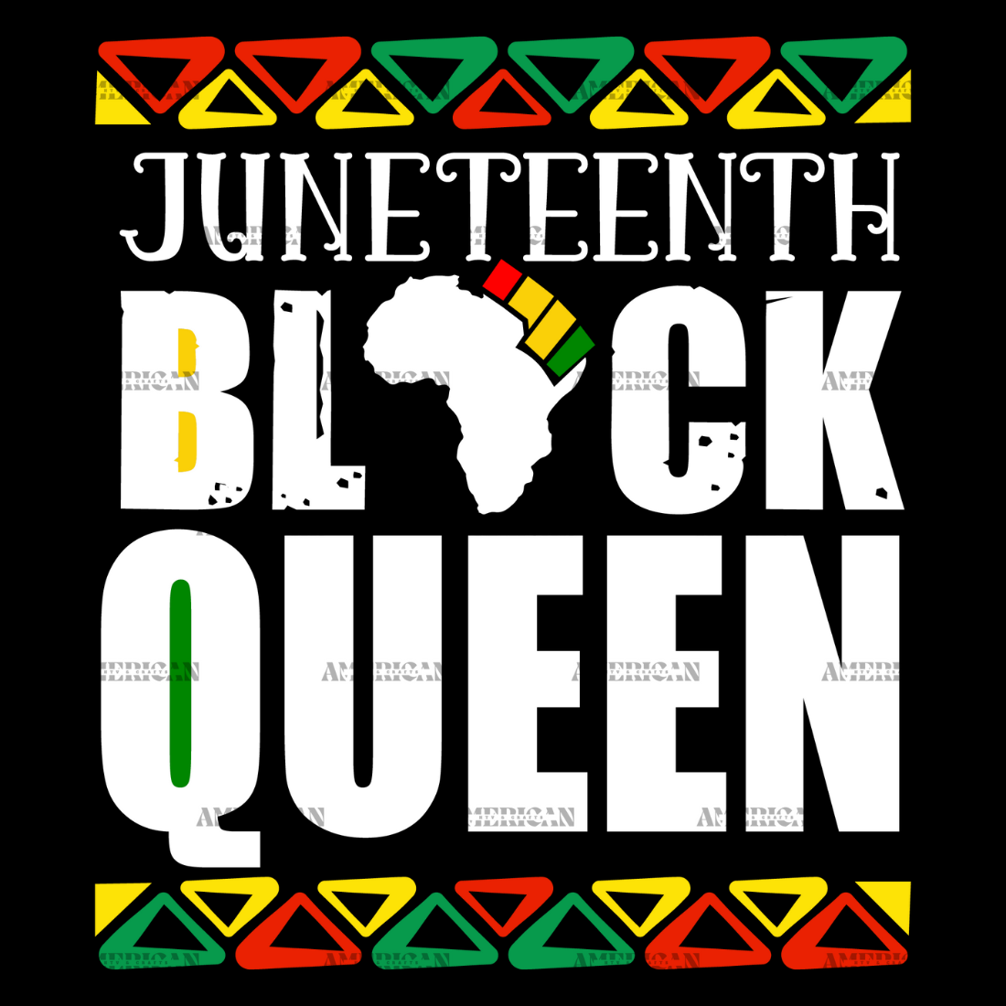 Juneteenth Black Queen DTF Transfer – American HTV Supply - Dallas