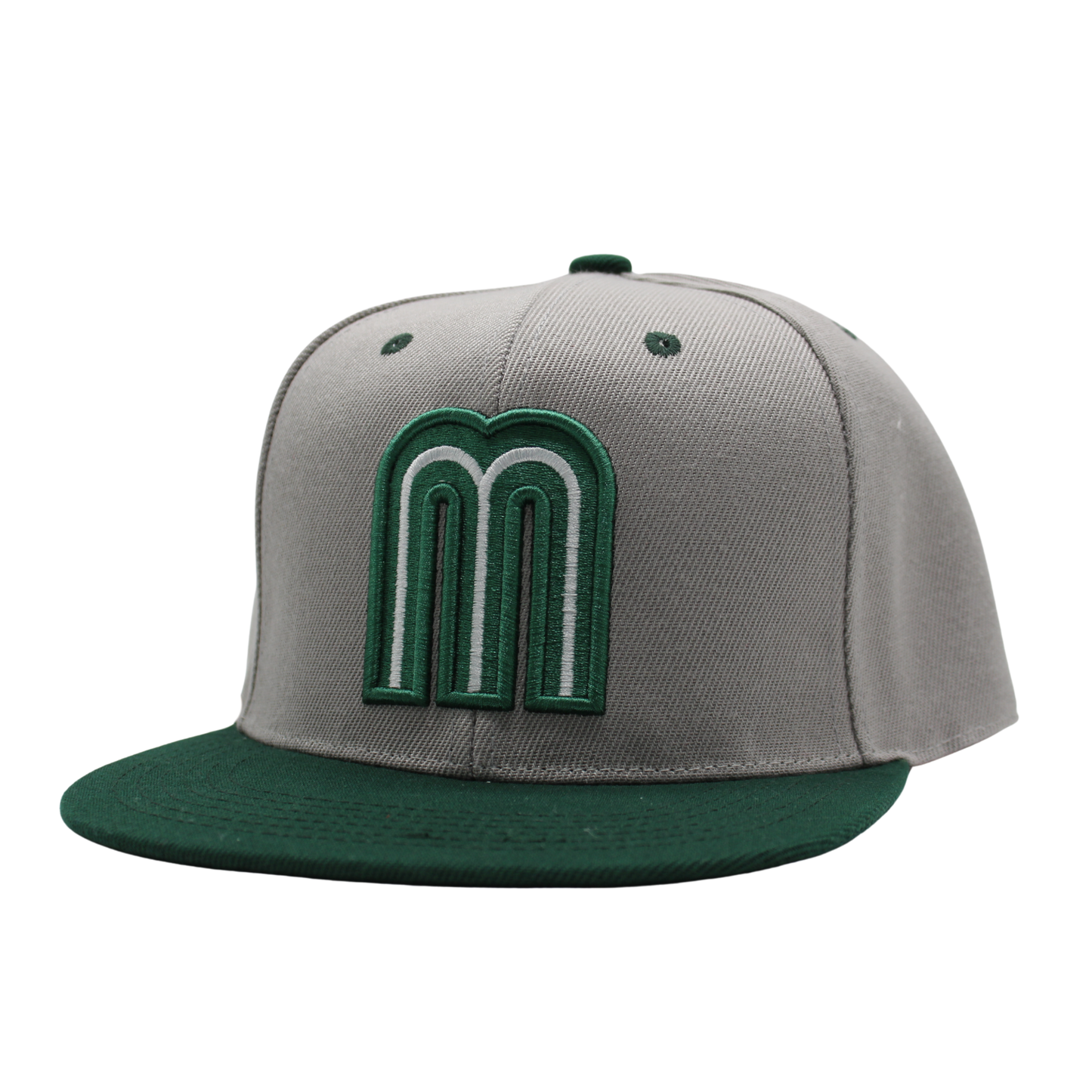 Mexico “M” Embroidered Flat-Brim