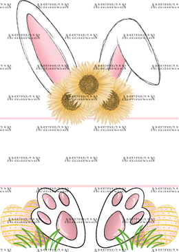 Easter_Bunny_Name_Frame_Pink_Sunflower.png
