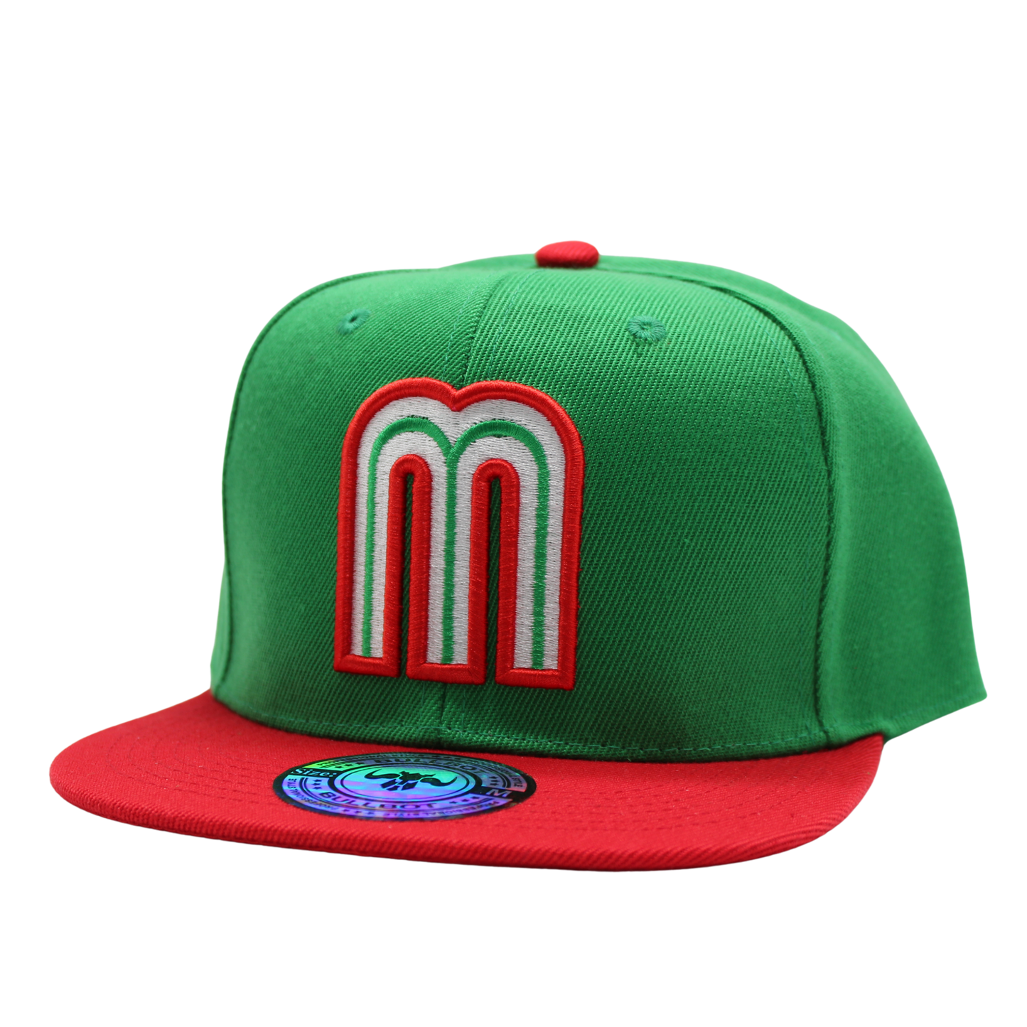 Mexico “M” Embroidered Flat-Brim