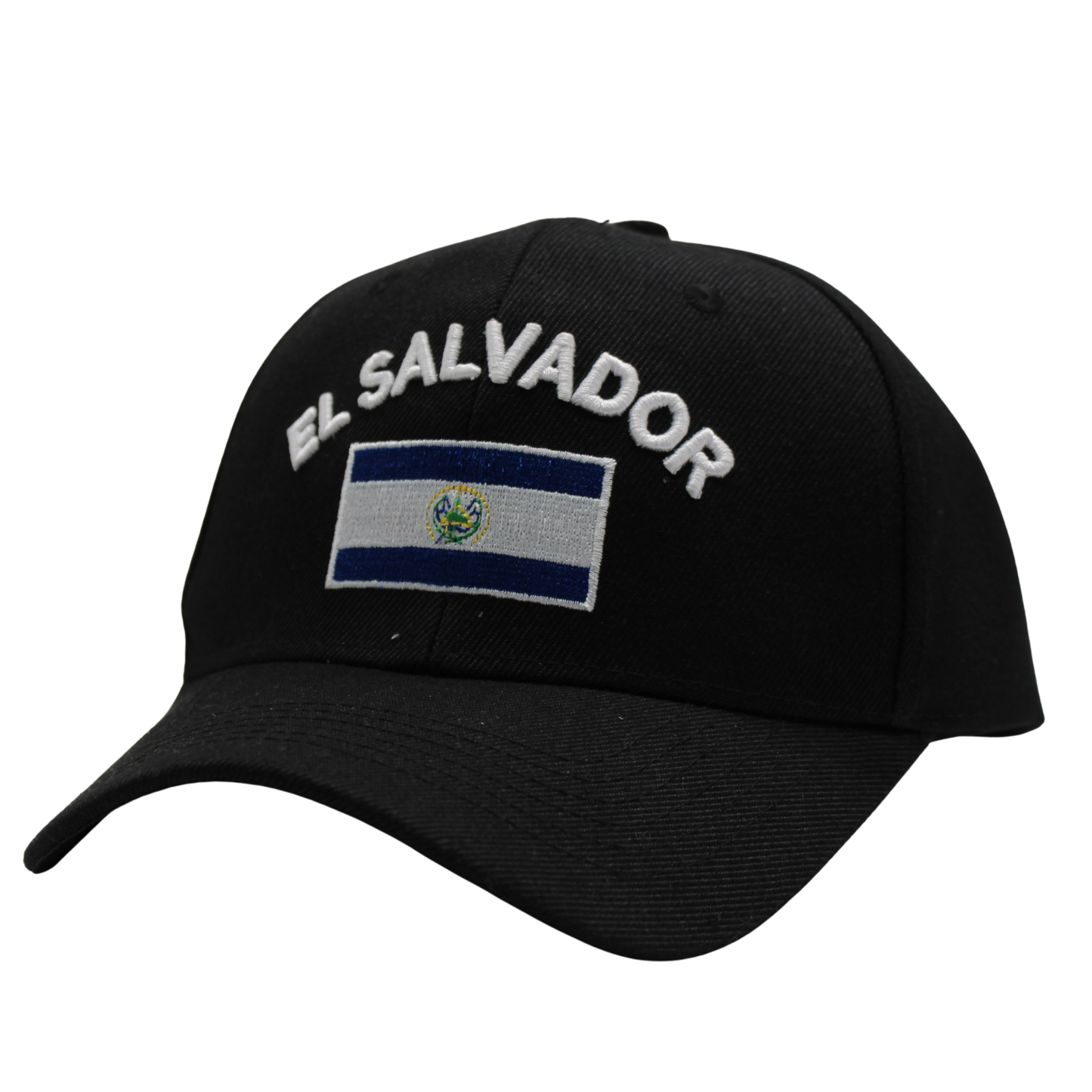 Flag Embroidered Black Caps