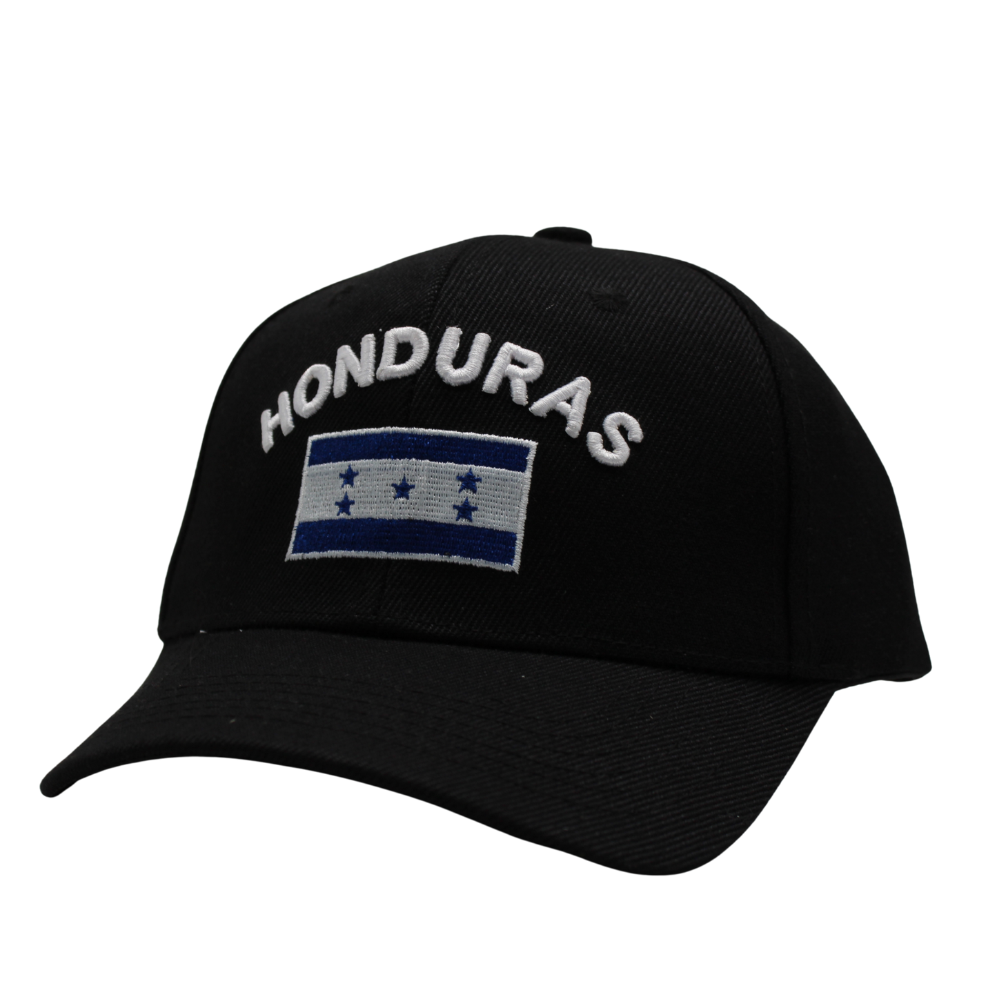 Flag Embroidered Black Caps