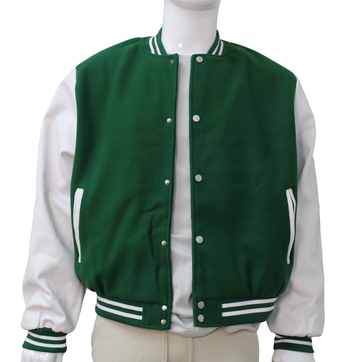 Adult Letterman Jacket with Leather Arm
