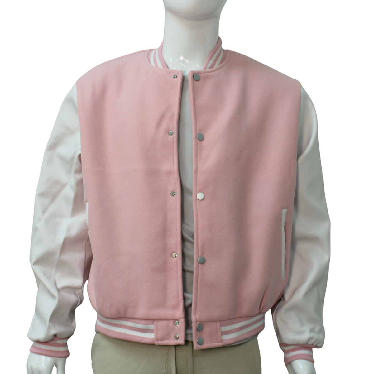Adult Letterman Jacket with Leather Arm