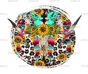 Bull_Skull_With_Sunflowers