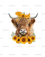 Highland_Cow_Sunflowers