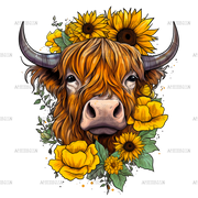 Sunflowers_Highland_Cow
