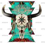Bull_Skull_Aztec_Southwestern