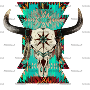 Bull_Skull_Aztec_Southwestern
