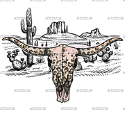 cow_skull_leopard