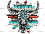 Sunflower_And_Boho_Skull