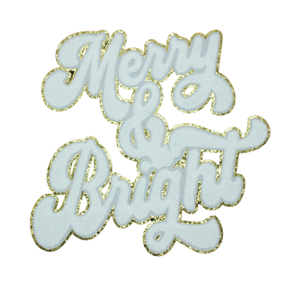 Merry & Bright Patch (Large/Chenille)