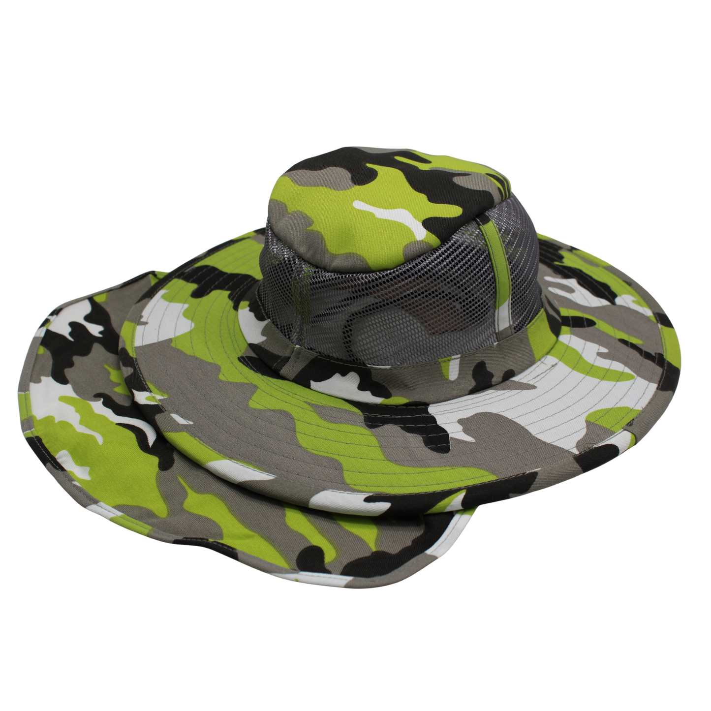 Camo Sun Hats with Neck Flap