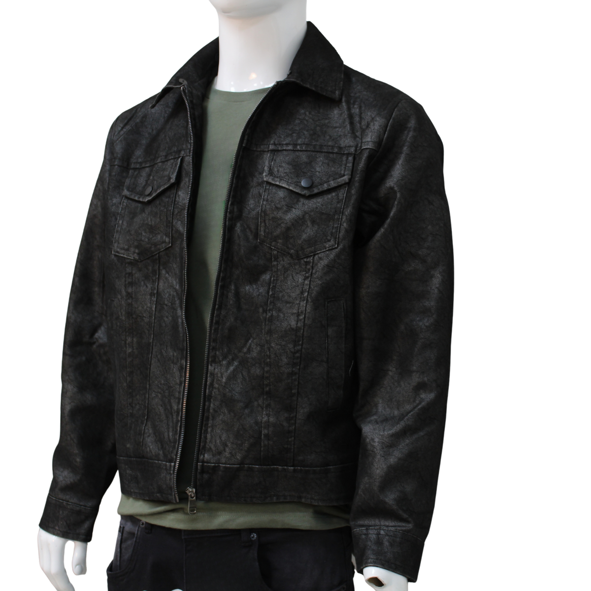Leather Bomber Jacket