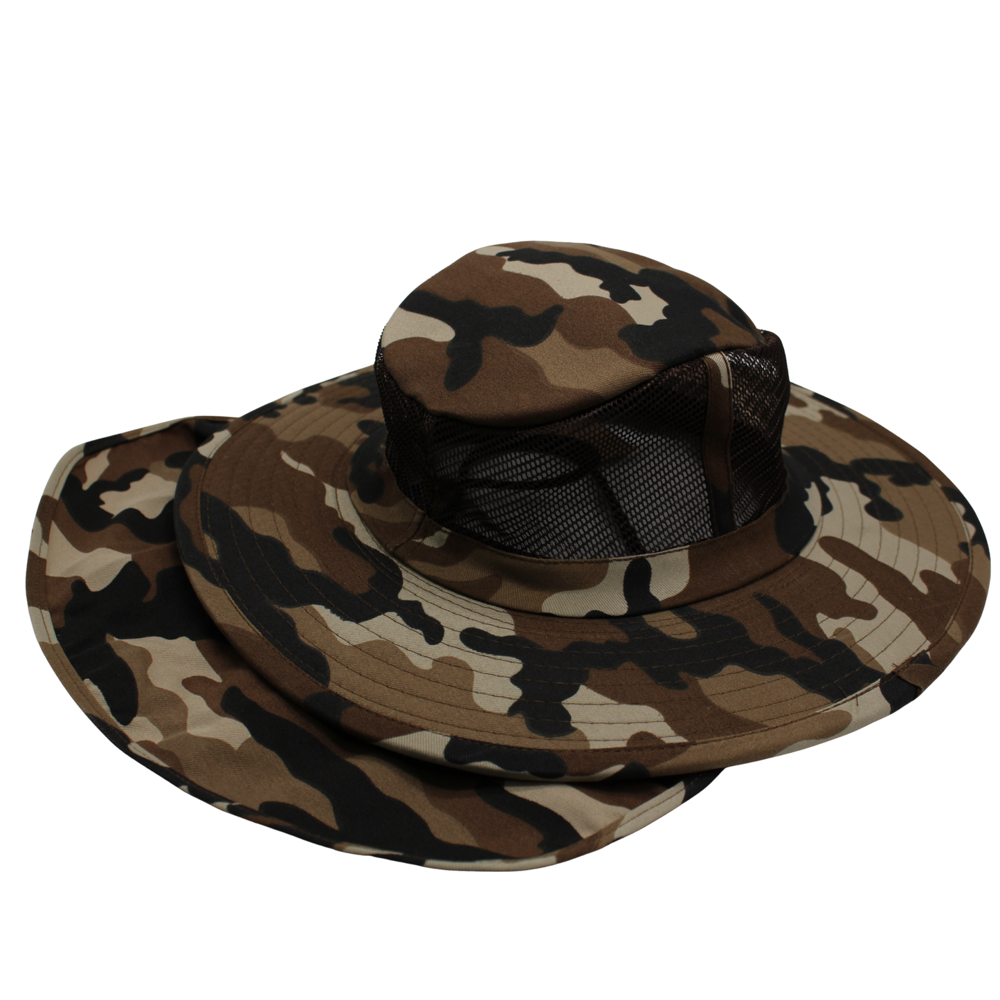 Camo Sun Hats with Neck Flap