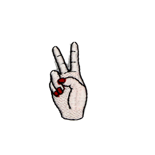 Peace Sign Hand Patch (Small/Embroidery) – American HTV Supply - Dallas