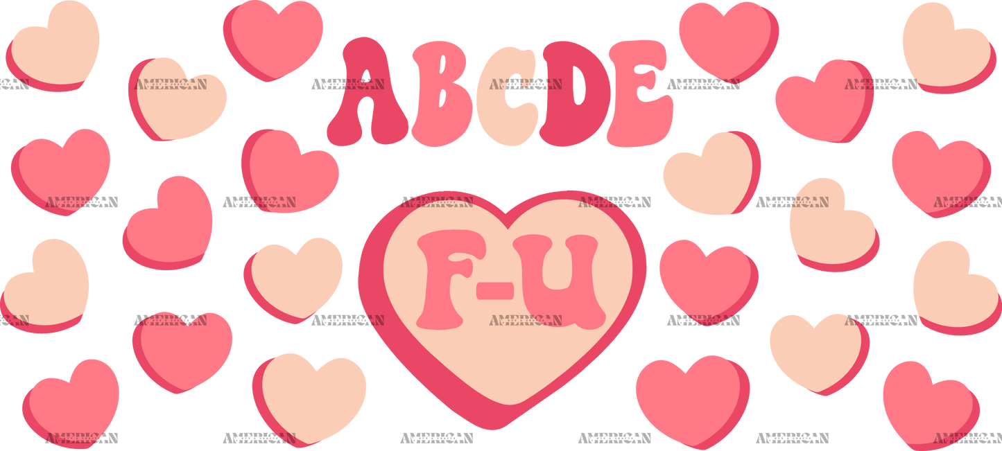 ABCDEF U UV DTF Transfer