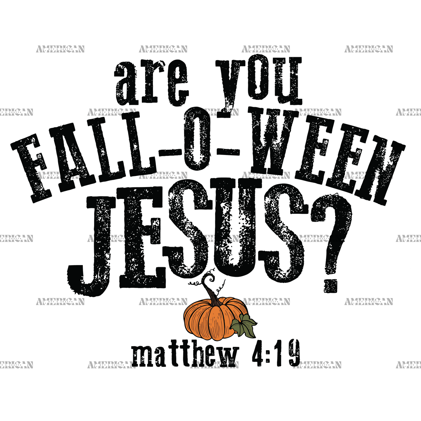 Are You Falloween Jesus-4 DTF Transfer