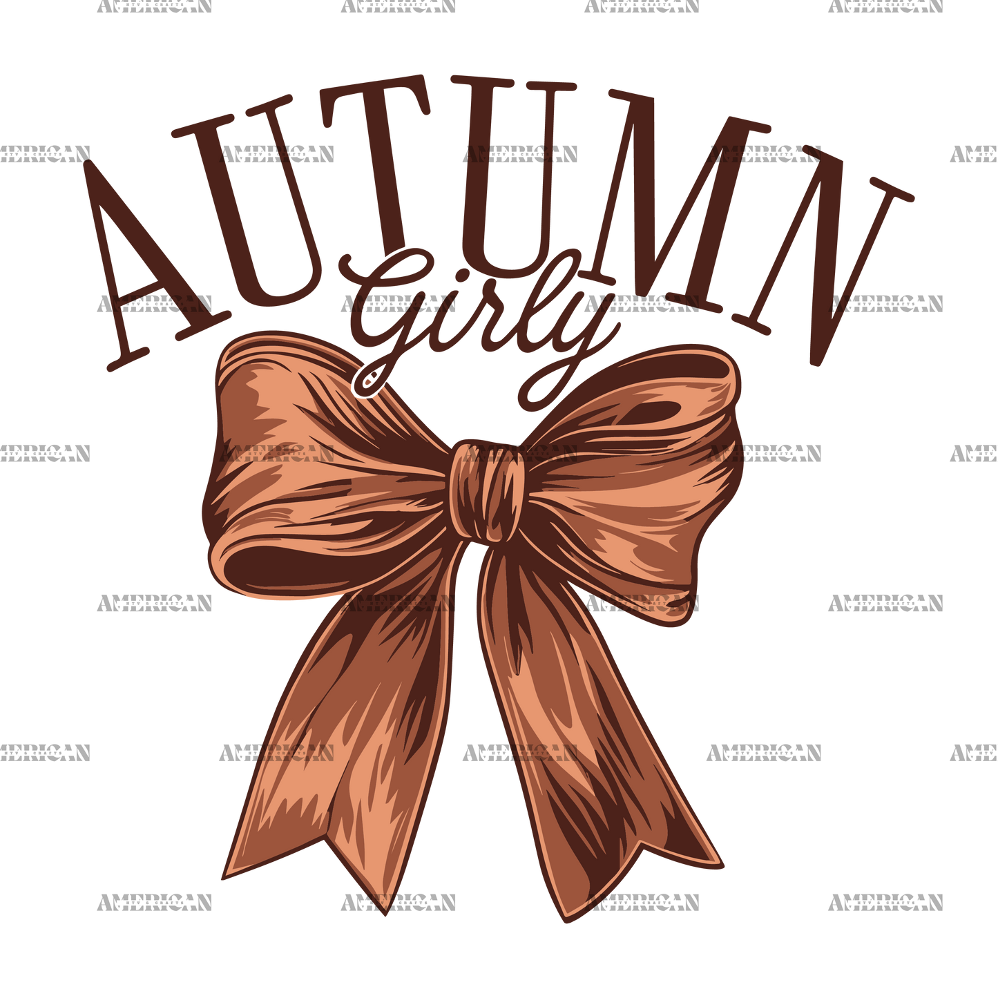 Autumn Girly Bow-1 DTF Transfer