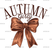 Autumn Girly Bow-1 DTF Transfer