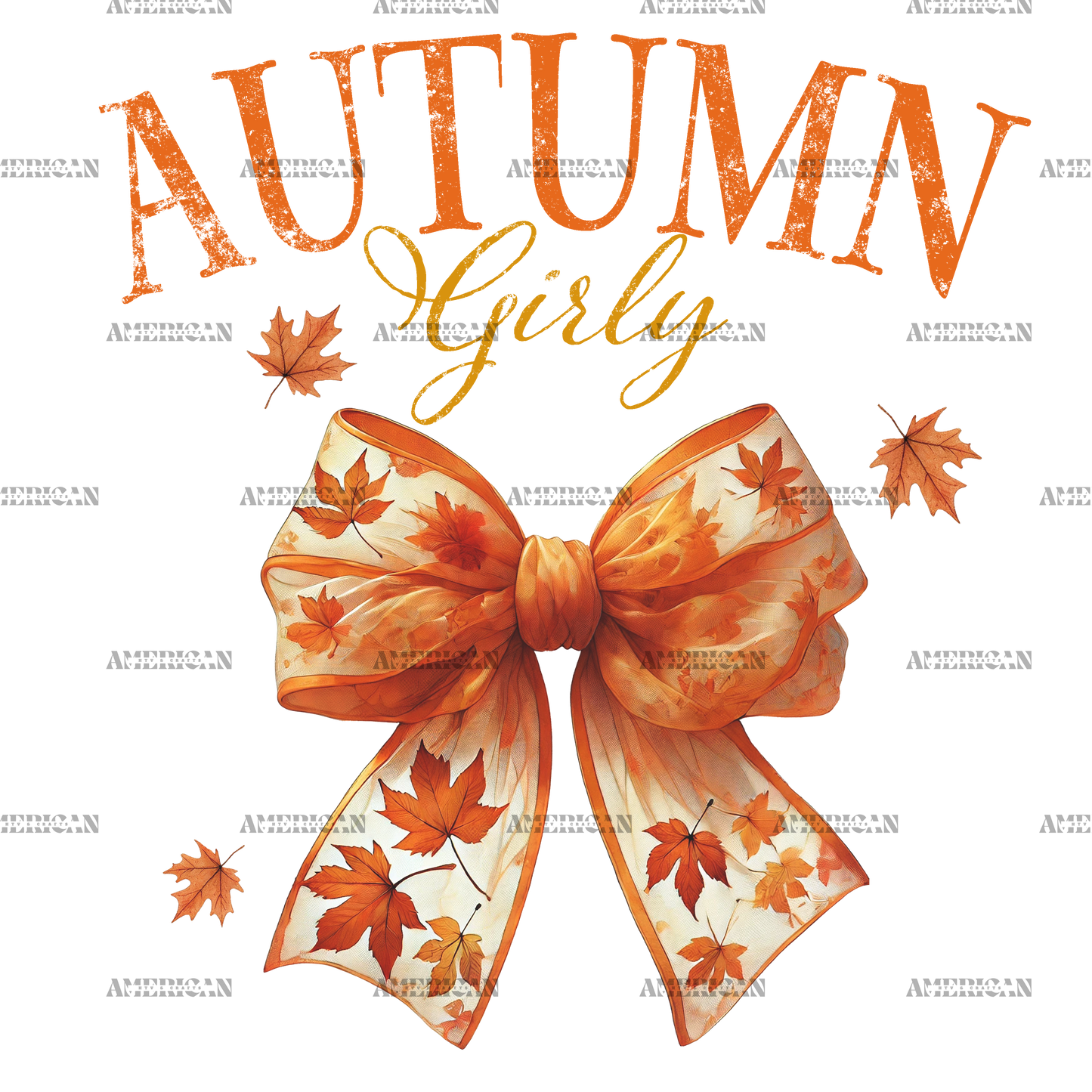 Autumn Girly Bow-2 DTF Transfer