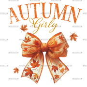 Autumn Girly Bow-2 DTF Transfer