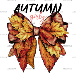 Autumn Girly Bow-3 DTF Transfer