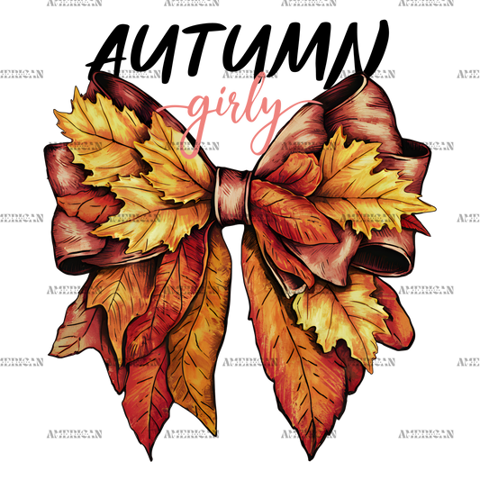 Autumn Girly Bow-3 DTF Transfer