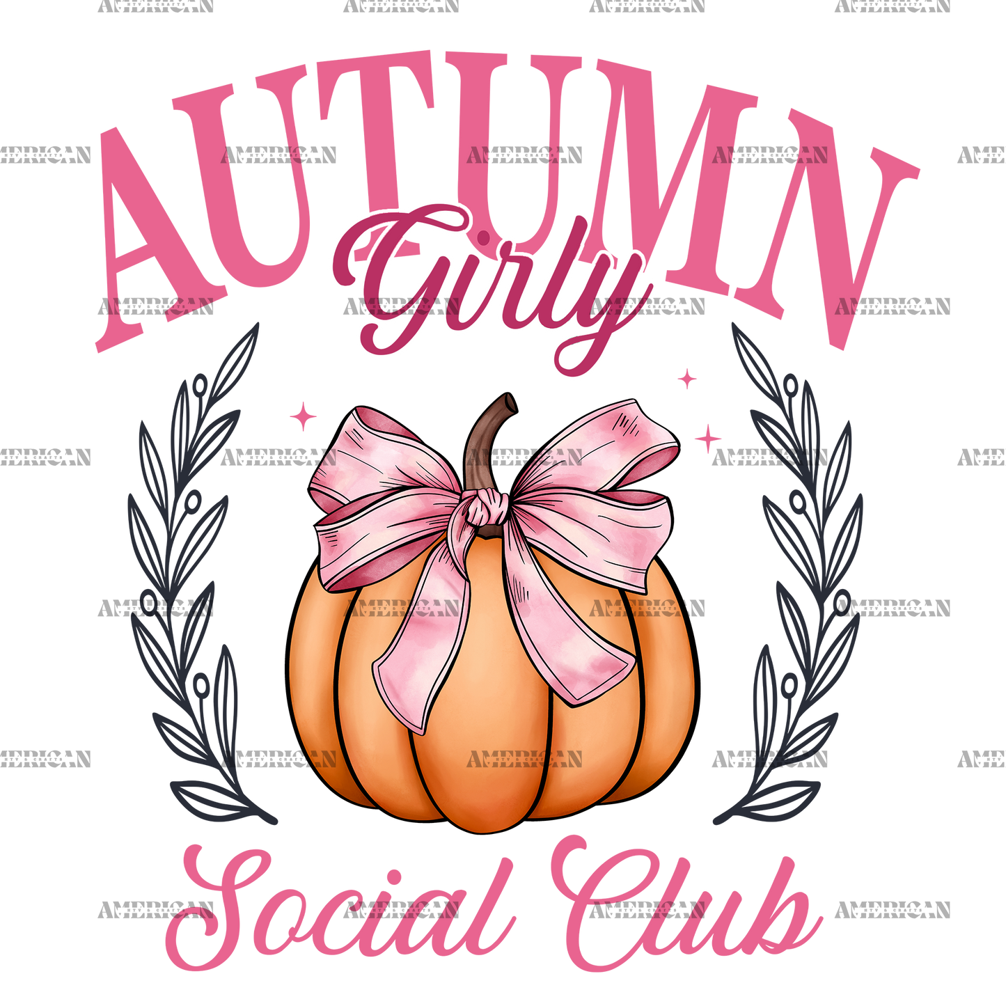 Autumn Girly Social Club-1 DTF Transfer