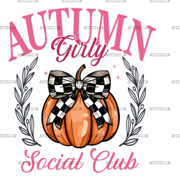 Autumn Girly Social Club-2 DTF Transfer