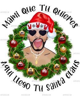 Bad Bunny Christmas-1 DTF Transfer