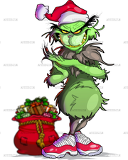 Bad Grinch DTF Transfer