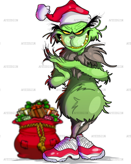 Bad Grinch DTF Transfer