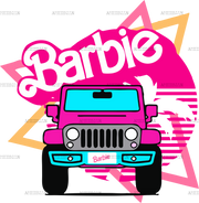 Barbie Car DTF Transfer