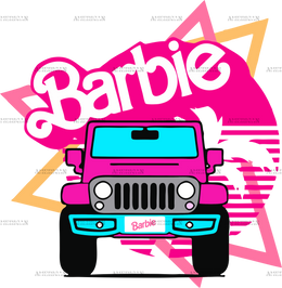 Barbie Car DTF Transfer