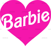 Barbie Heart DTF Transfer