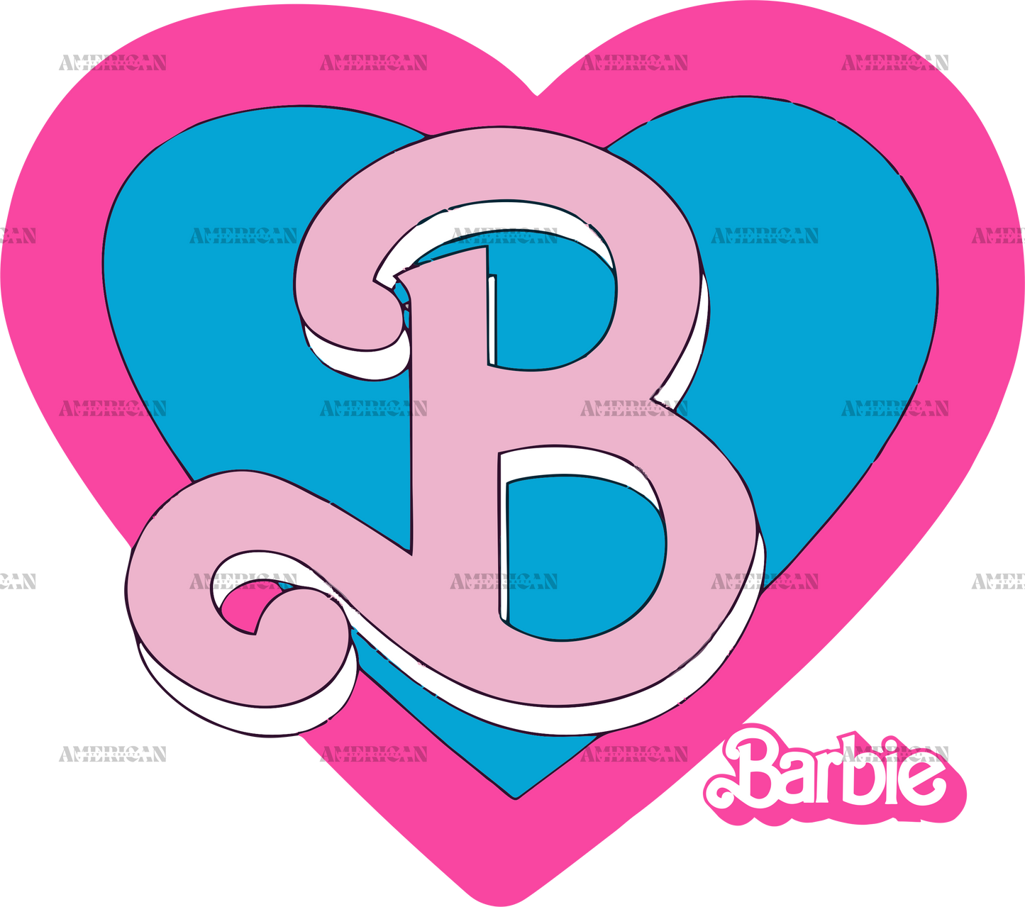 Barbie Logo DTF Transfer