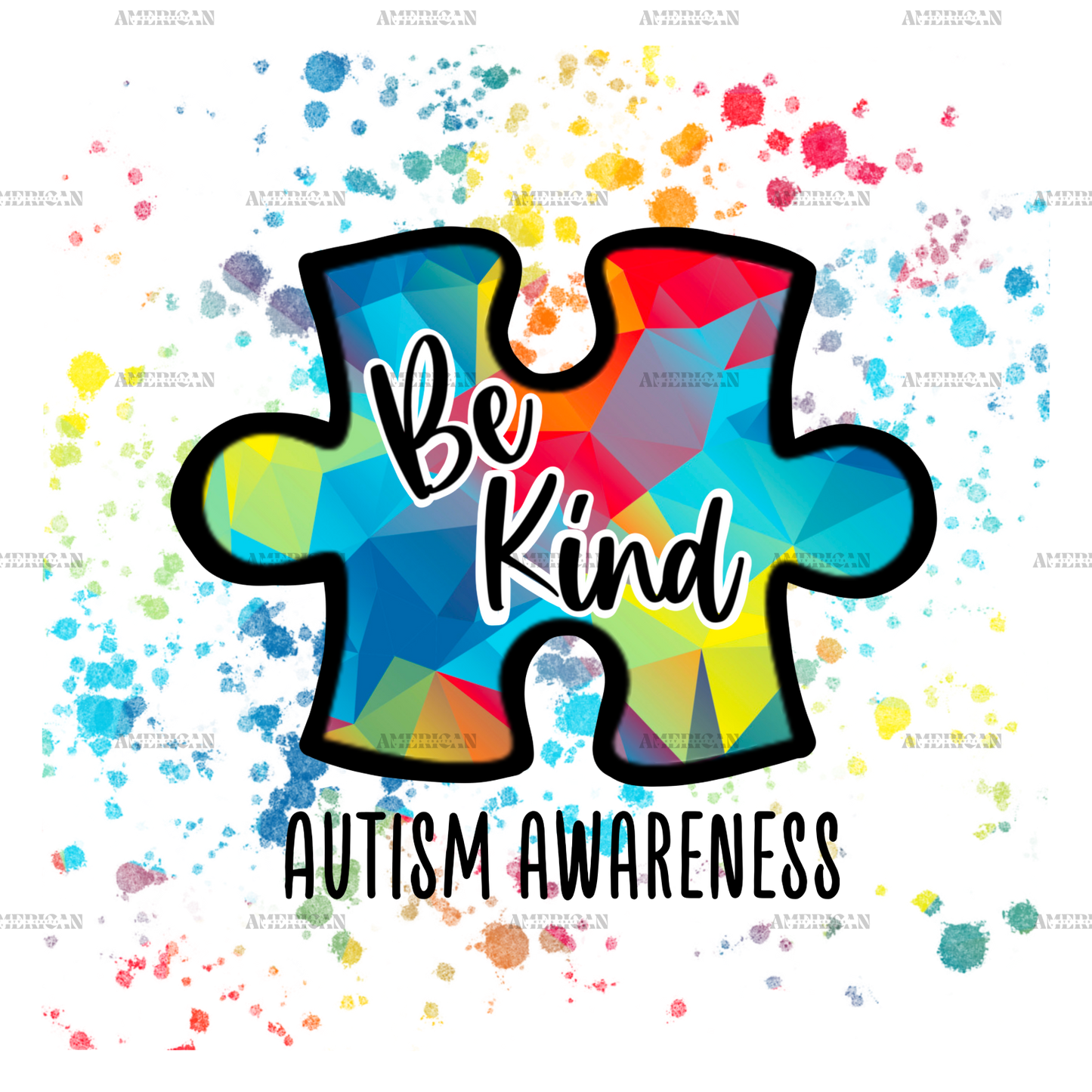 Be Kind Autism DTF Transfer