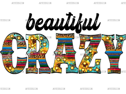 Beautiful Crazy Cowhide DTF Transfer