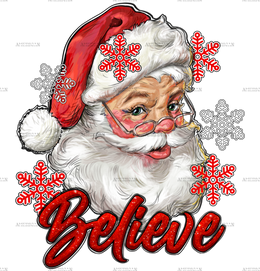 Believe Santa DTF Transfer