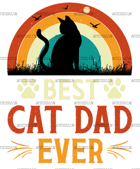 Best Cat Dad Ever-1 DTF Transfer